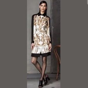 worth new york M shirt dress horsebit scarf print